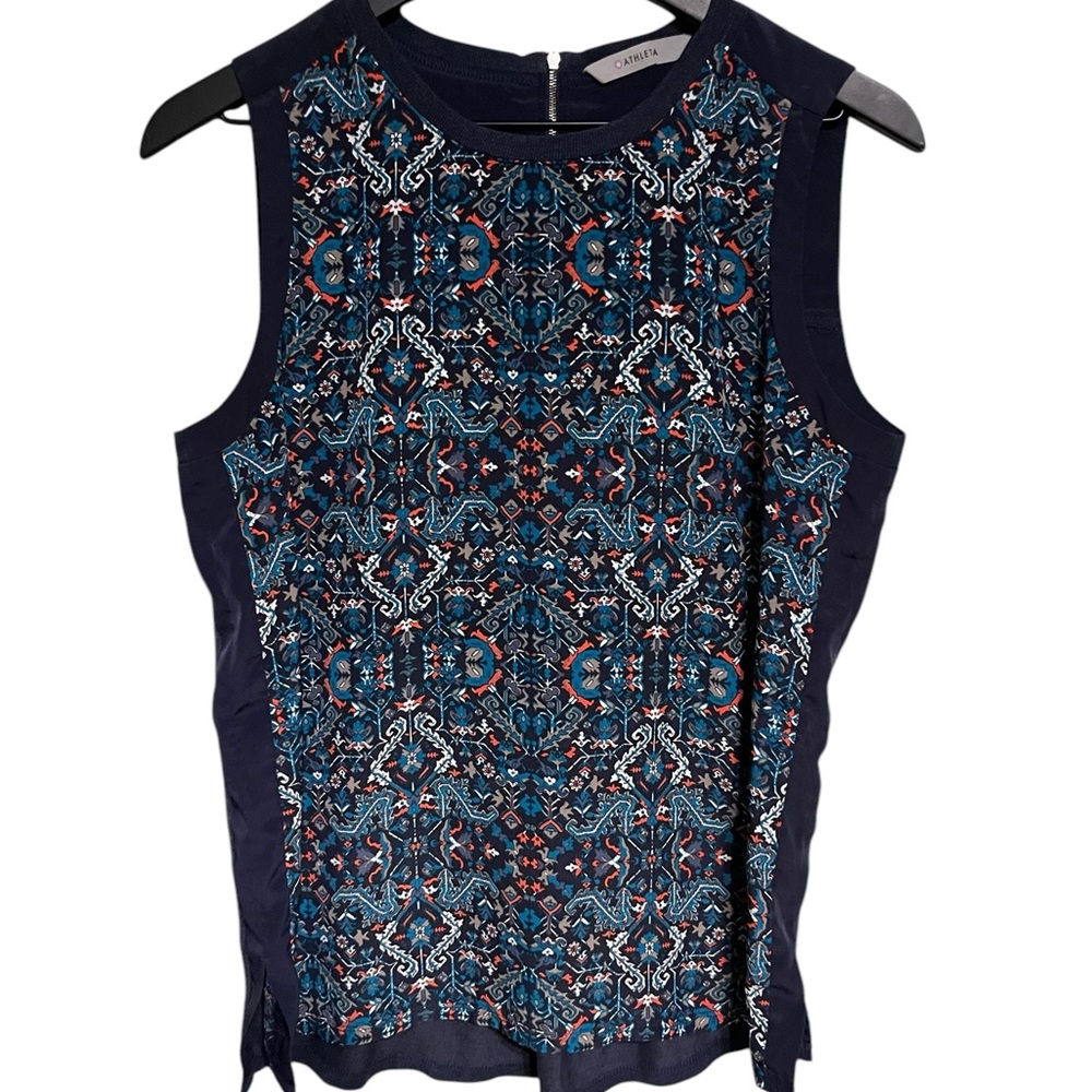 Athleta Geometric Patterned Sleeveless Blouse - image 3